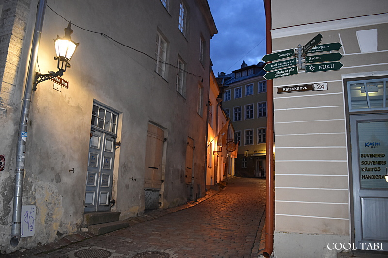 エストニア、タリン旧市街、山の手のトームペア（Toompea）リュヒケ・ヤルグ（短い足）